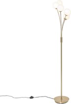 QAZQA athens-opal - Moderne Vloerlamp | Staande Lamp - 5 lichts - H 160 cm - Goud - Woonkamer | Slaapkamer | Keuken