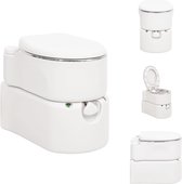 vidaXL Toilettes de camping portables - 53,5 x 37 x 48 cm - HDPE - Acier  inoxydable 