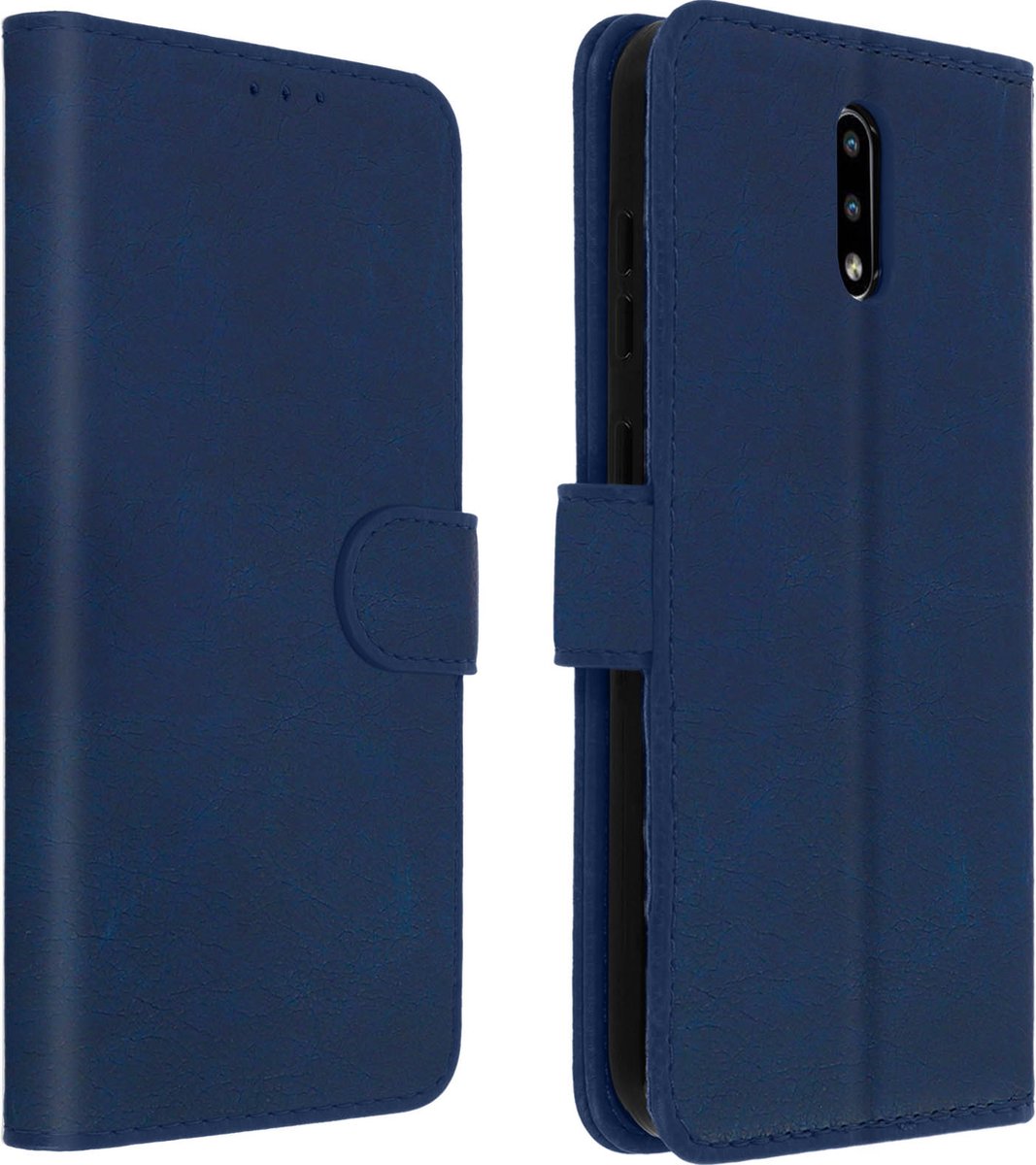 Avizar Foliohoes Geschikt voor Nokia 2.3 Portemonnee en videohouder, Nachtblauw