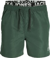 Jack & Jones Heren Zwemshort JPSTFIJI Dubbele Waistband Groen - Maat XL