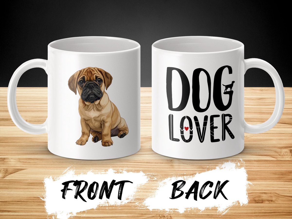 Mok Puggle dog hond/ dog lover