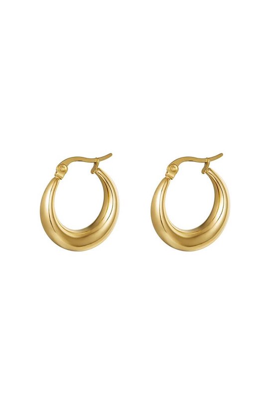 Bijoutheek Boucles d'oreilles D'Oreilles Créoles Creuses Goud