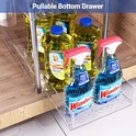 Onder de wastafel rek keuken organizer 2 verdiepingen lade-organizer