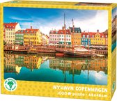 M. Puzzle Brocoli 1000 pièces - Nyhavn Danemark - Puzzle Port de Copenhague - Collection Villes - 68 x 48 cm