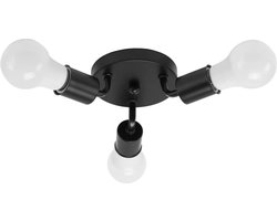 TooLight Drievoudige plafondlamp - zwart metaal - modern en minimalistisch - 20 x 8 cm