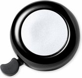 Fietsbel Ring - metallic zwart - Dia 5.5 cm - Aluminium - verstelbaar - Fiets accessoires - kinderen/volwassenen