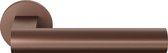Deurkruk op rozet - Brons Kleur - RVS - GPF bouwbeslag - GPF3145.A2-00 Bronze blend Deurklink Umu op ronde