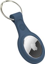 Porte-clés Apple AirTag aspect cuir - Blauw