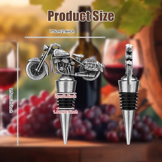 ZBPASL Wijnflesvormige kurkentrekkerset, wijnopener, wijnsommeliersets met flesopener, wijnstoppers, wijnaccessoires cadeauset (zwart 02