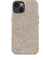 BURGA Telefoonhoesje voor iPhone 15 PLUS - Schokbestendige Hardcase Hoesje - Wild Terrain