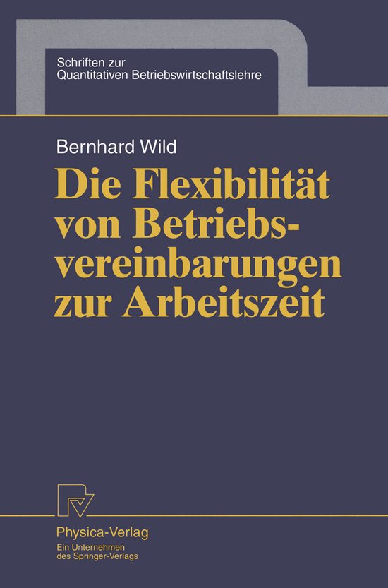 Die Flexibilität von Betriebsvereinbarungen zur Arbeitszeit - cover