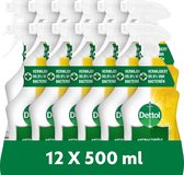 Dettol - 12 Allesreiniger Sprays - Antibacterieel - 12x Sprankelende Citroen - 6x500 ml - Voordeelverpakking