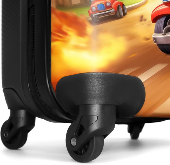 NoBoringSuitcases.com® - Valise cabine enfant Pompiers - Garçons - Enfants - Voiture - Bagage à main - Valise de voyage - Valise chariot - Valises 55x40x20 cm - 55x35x25 cm