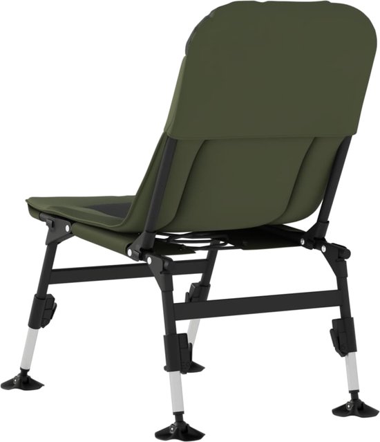 vidaXL - Loungestoel met armleuning - Groen - Staal vidaXL - Loungestoel met armleuning - Groen - Staal