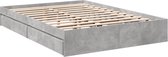vidaXL-Bedframe-met-lades-bewerkt-hout-betongrijs-160x200-cm