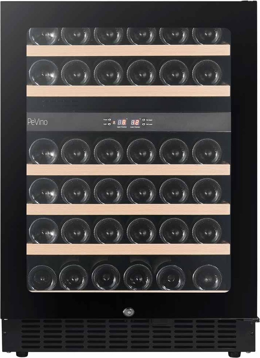 Pevino Pevino Noble 41 bottles - 2 zones - Black glass front - Pevino - €1.499,00