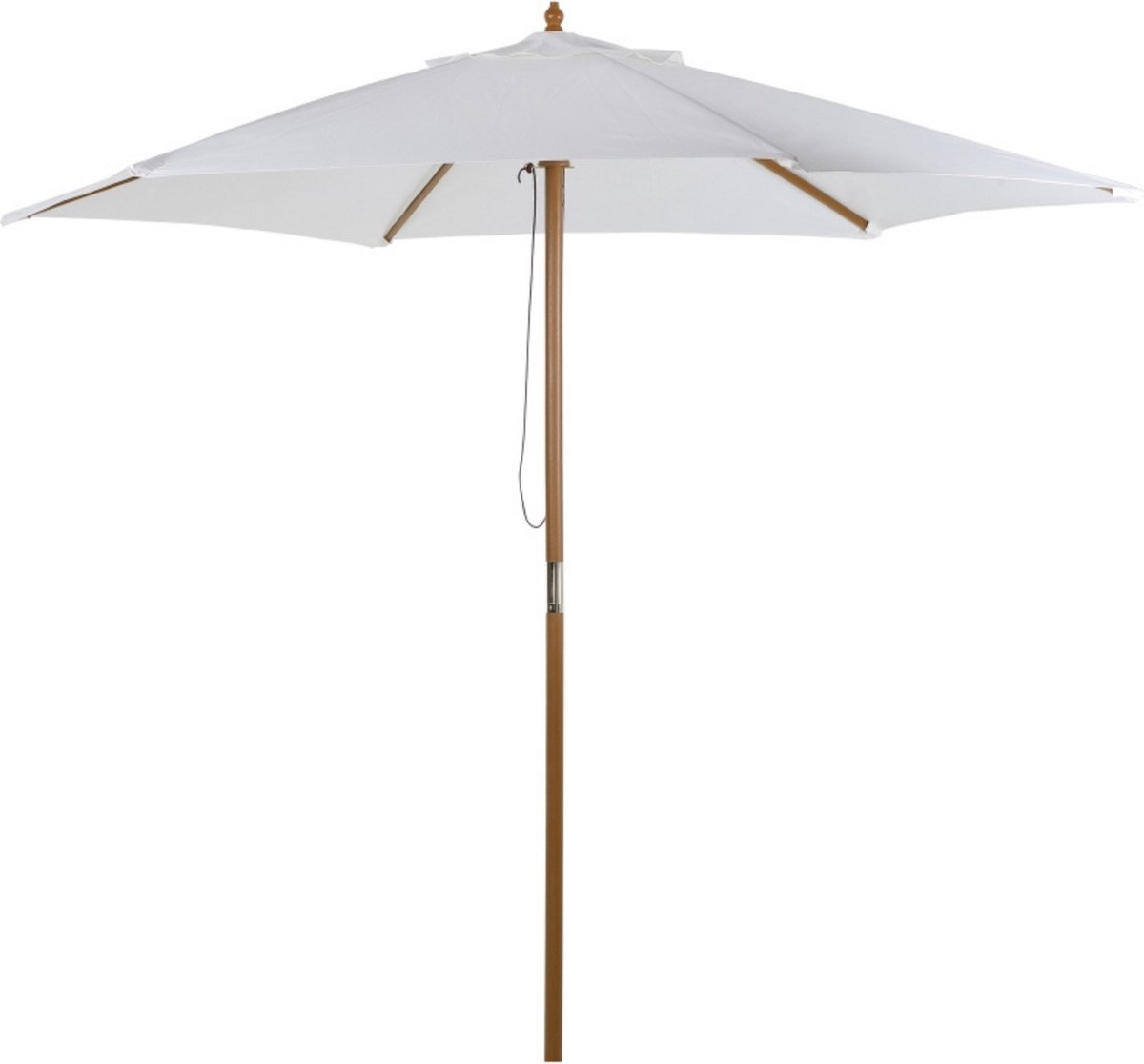 Parasol - Parasols -- Tuin - Zonwering - Tuinparasol - Wit - Ø2,5 x 2,3 m