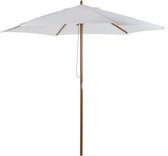 Bol.com Parasol - Parasols -- Tuin - Zonwering - Tuinparasol - Wit - Ø25 x 23 m aanbieding