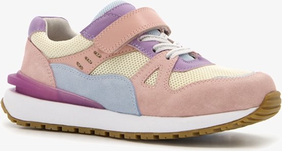 TwoDay leren meisjes sneakers pastel - Roze - Maat 33 | bol
