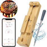 【Geupdate Versie 】Vleesthermometer - Draadloze BBQ Thermometer met App - Overthermometer - Kernthermometer - 1 Sonde - met Bluetooth