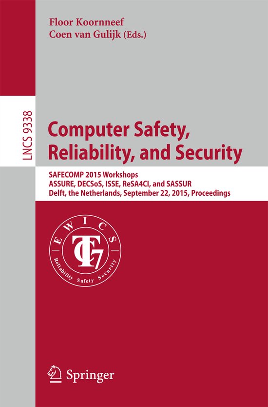 Computer Safety Reliability and Security - cover