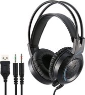 Bedrade Gaming Headset - Geschikt voor: PC, PS4, PS5, Xbox & Nintendo Switch - Stereo Microfoon Dual 3,5 mm + USB-interface Gamingheadset - kabel lengte: 2,1 m