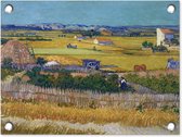 Tuin decoratie De oogst - Vincent van Gogh - 40x30 cm - Tuindoek - Buitenposter