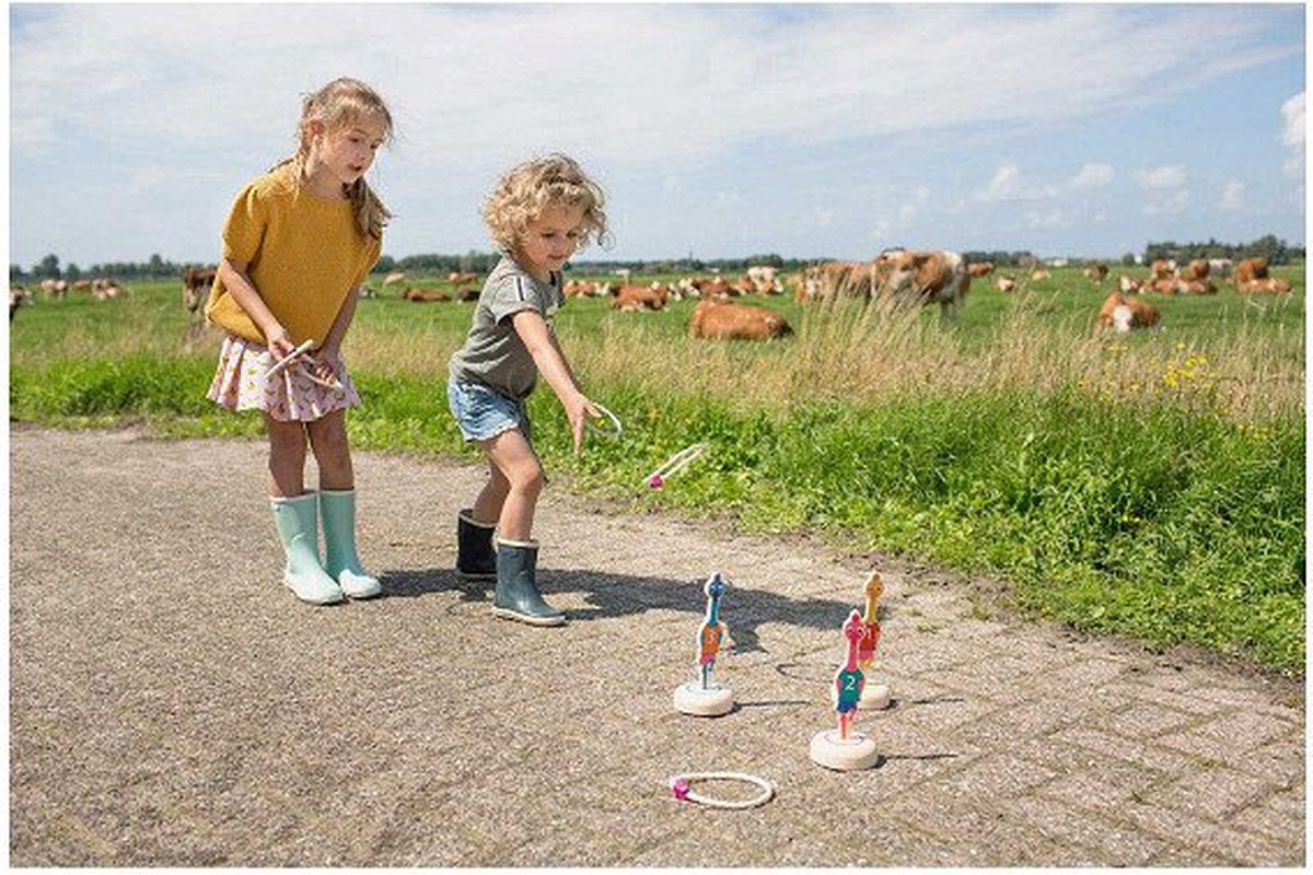 BS Toys Ringwerpen Vogels - Buitenspeelgoed - Werpspel kinderen - Werpspel hout - Spelletjes voor kinderen - Buiten speelgoed - Buitenspel - Buiten Spellen - Tuin Speelgoed - Houten speelgoed — afbeelding 6