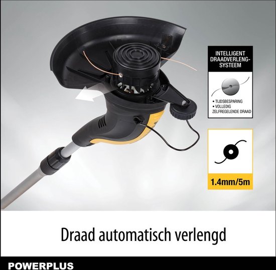 Powerplus POWXG30030 Elektrische grastrimmer - 400W - Snijbreedte 270mm - Telescopisch - Grastrimmer voor tuin, gazon en oprit van Powerplus — afbeelding 4