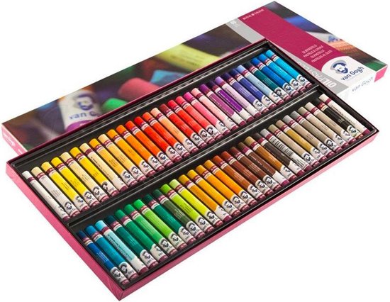 Foto: Van gogh complete collectie set oliepastels met 60 kleuren