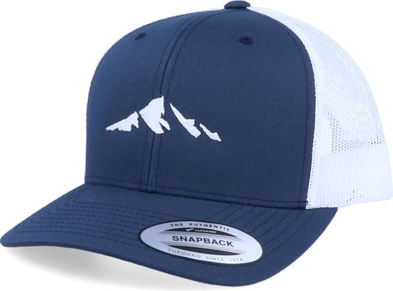 Hatstore- Mountain Silhouette Navy White Trucker - Iconic Cap