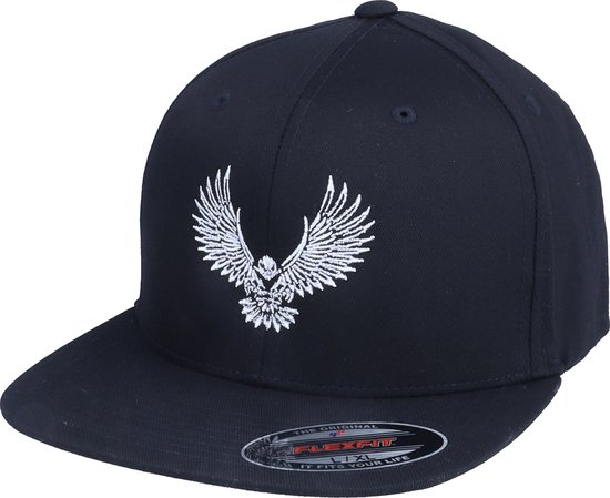 Hatstore- Charge Flat Brim Black Flexfit Fitted - Iconic Cap