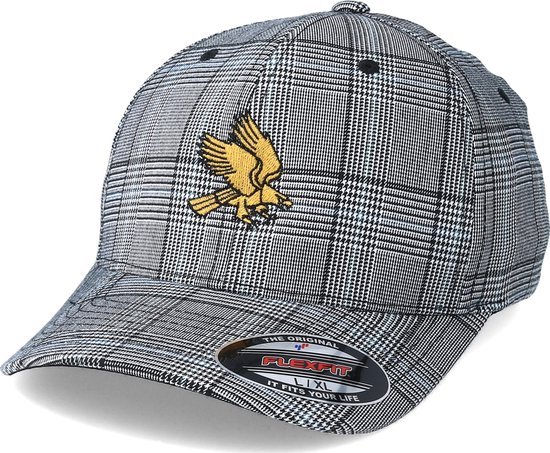 Hatstore- Eagle Black/Gold Fashion Grey Flexfit - Eagle Cap