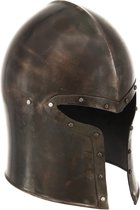 LuxeLivin' - Ridderhelm middeleeuws replica LARP staal zilverkleurig