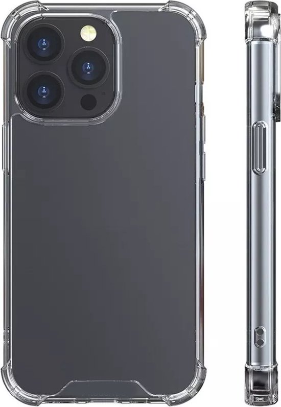 Coque antichoc – Coque arrière Crystal pour Apple iPhone 14 Pro Max | Bumper arrière transparent en PC et TPU