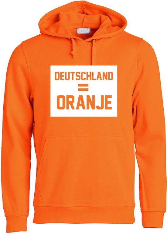 Deutschland is Oranje Hoodie | Nederlands Elftal | EK Duitsland 2024 | Voetbal | Unisex | Trui | Sweater | Hoodie | Capuchon