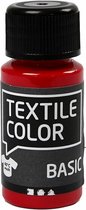 Textielverf - Kledingverf - Primair Rood - Basic - Textile Color - Creotime - 50 ml