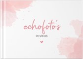 Fyllbooks Mijn echo fotoboekje - Echoboekje - Invulboek voor echofoto's - Watercolour Roze