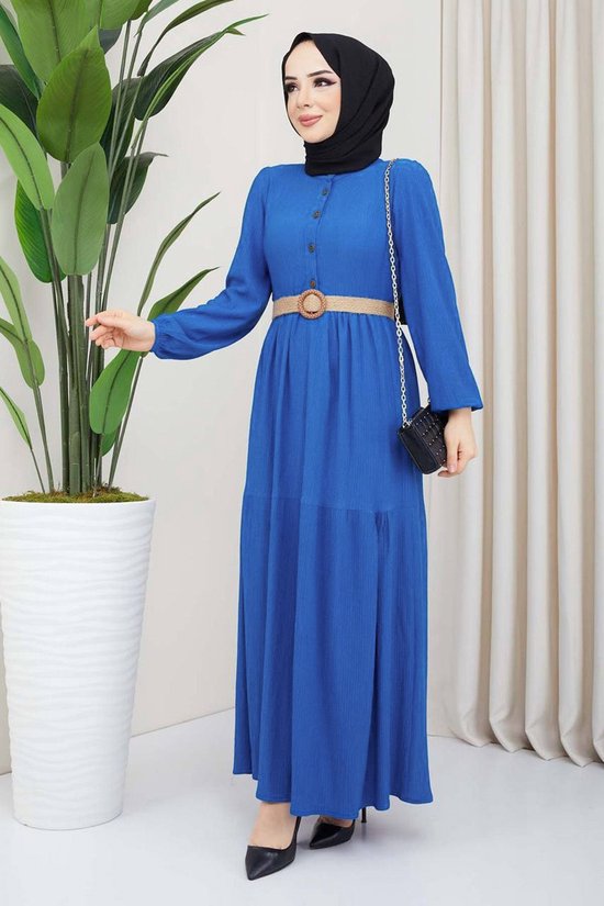 MODABOUT Lange jurk Abaya hijabjurk dames - NELB0007D0051İND