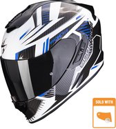 Scorpion Exo-1400 Evo Air Shell White-Blue XS - Maat XS - Helm