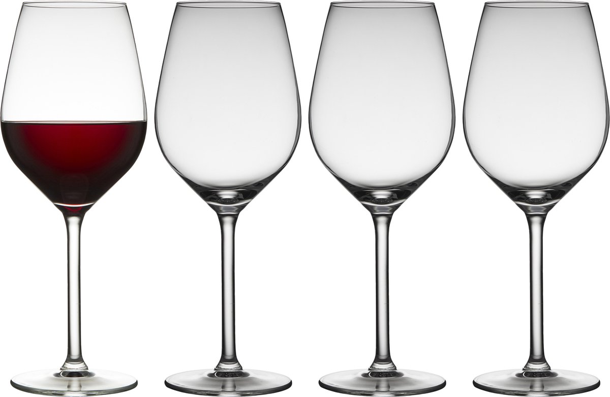 Lyngby Glas Juvel rodewijnglas 50 cl 4-pack Transparant