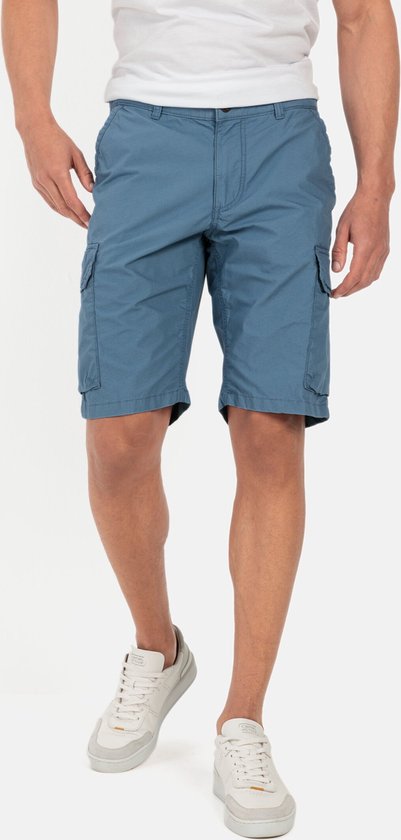camel active Regular Fit Cargo shorts met minimale print - Maat menswear-42IN - Blauw