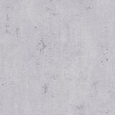 Pleister-look behang Profhome 379032-GU vliesbehang licht gestructureerd in steen look mat grijs 5,33 m2