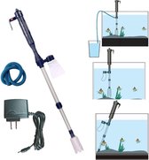 Automatische elektrische batterij aquarium grindreiniger kit filter vacuüm sifon aangedreven verse zandwasinstallatie met adapter Aquarium reiniger