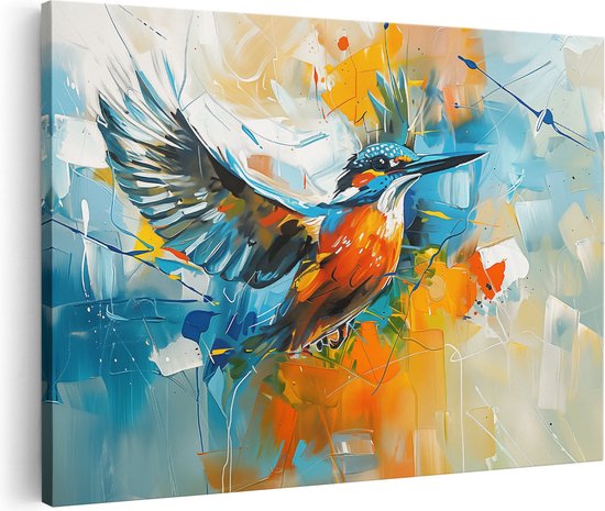 Artaza Canvas Schilderij Kunstwerk van een Vogel - 30x20 - Klein - Foto Op Canvas - Canvas Print