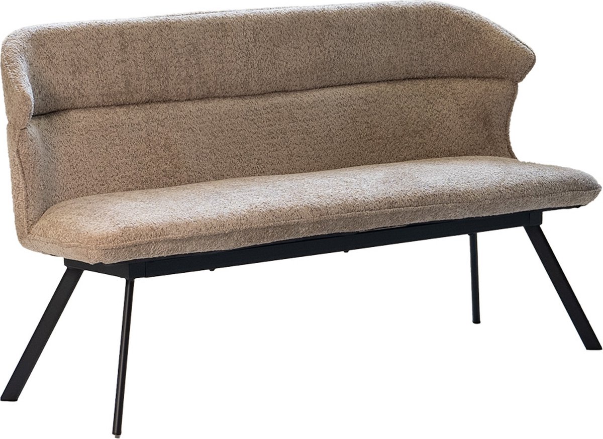 Giga Meubel Eetkamerbank Avery - Taupe Stof - 160x60x88cm
