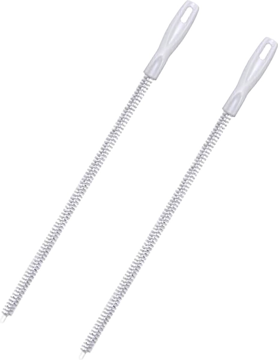 Purepeak Ontstoppingsveer - 60 cm - Gootsteenontstopper Geschikt voor Douche, Keukenafvoer & Wasbak - 2 Stuks - Rioolreinigersveer - Afvoer Ontstopper - Rioolveer - Drain Cleaner – Rioolontstopper