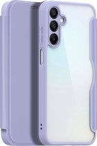 Dux Ducis - Telefoon Hoesje geschikt voor de Samsung Galaxy A15 - Skin x - Book Case - Ruimte voor pasjes - Paars