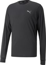 PUMA RUN FAVORITE LS TEE M Heren Sportshirt - Zwart - Maat XL