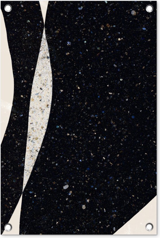 Décoration de jardin Abstrait - Minimalisme - Design - 40x60 cm - Affiche jardin - Toile jardin - Affiche extérieur